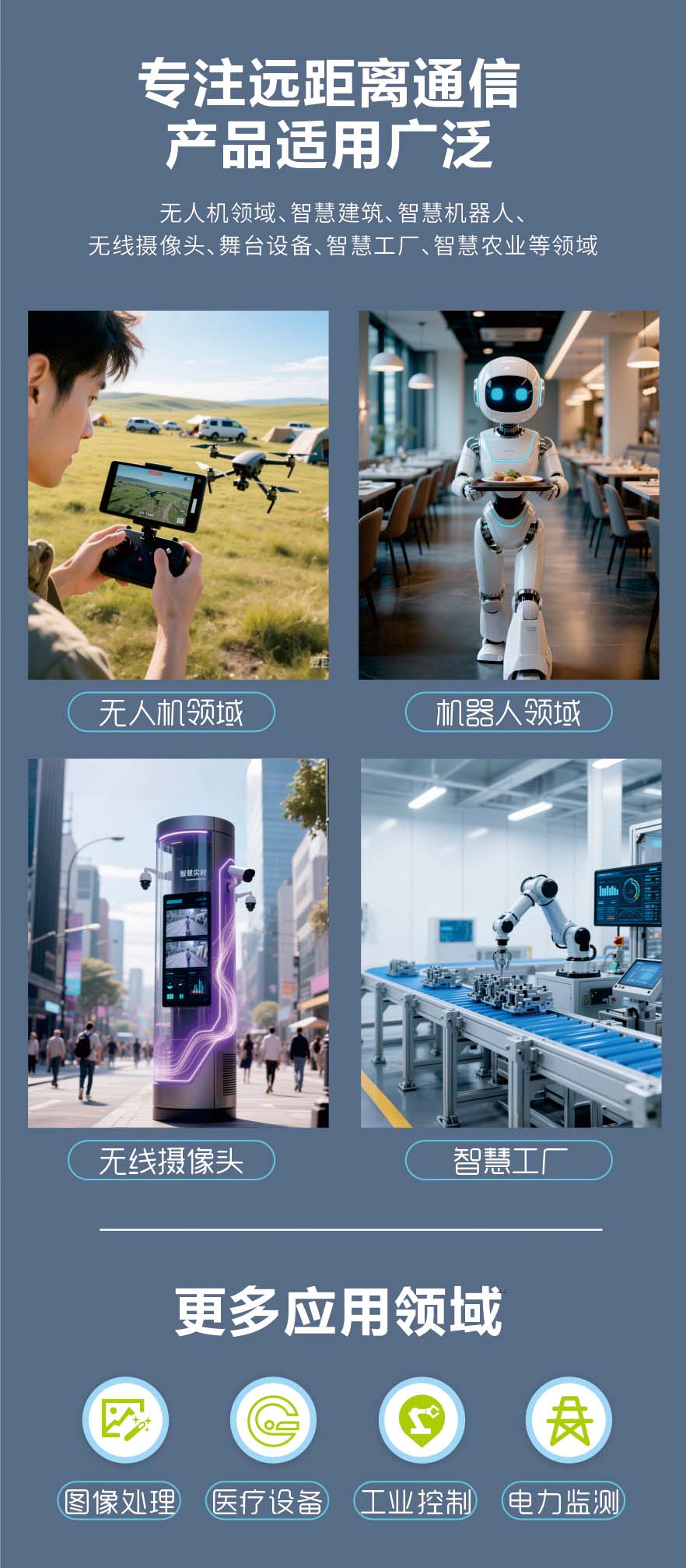 機器狗遠距離無線數字圖傳開發(fā)板12KM無線通信模塊